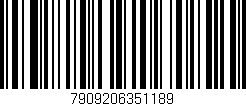 Código de barras (EAN, GTIN, SKU, ISBN): '7909206351189'