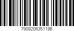 Código de barras (EAN, GTIN, SKU, ISBN): '7909206351196'