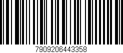 Código de barras (EAN, GTIN, SKU, ISBN): '7909206443358'