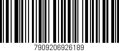 Código de barras (EAN, GTIN, SKU, ISBN): '7909206926189'