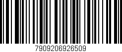 Código de barras (EAN, GTIN, SKU, ISBN): '7909206926509'