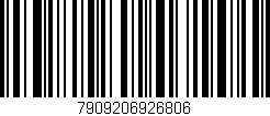 Código de barras (EAN, GTIN, SKU, ISBN): '7909206926806'