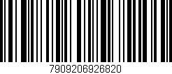 Código de barras (EAN, GTIN, SKU, ISBN): '7909206926820'