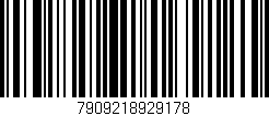 Código de barras (EAN, GTIN, SKU, ISBN): '7909218929178'