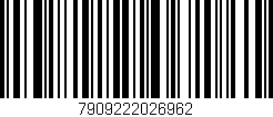 Código de barras (EAN, GTIN, SKU, ISBN): '7909222026962'