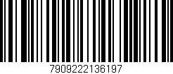 Código de barras (EAN, GTIN, SKU, ISBN): '7909222136197'