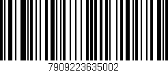 Código de barras (EAN, GTIN, SKU, ISBN): '7909223635002'