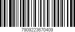 Código de barras (EAN, GTIN, SKU, ISBN): '7909223670409'