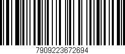 Código de barras (EAN, GTIN, SKU, ISBN): '7909223672694'