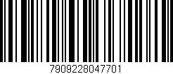 Código de barras (EAN, GTIN, SKU, ISBN): '7909228047701'