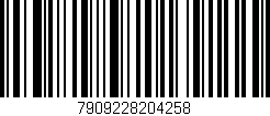 Código de barras (EAN, GTIN, SKU, ISBN): '7909228204258'