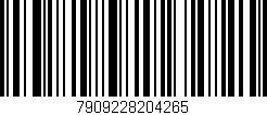 Código de barras (EAN, GTIN, SKU, ISBN): '7909228204265'