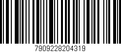 Código de barras (EAN, GTIN, SKU, ISBN): '7909228204319'
