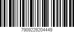 Código de barras (EAN, GTIN, SKU, ISBN): '7909228204449'