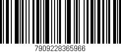 Código de barras (EAN, GTIN, SKU, ISBN): '7909228365966'