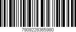 Código de barras (EAN, GTIN, SKU, ISBN): '7909228365980'