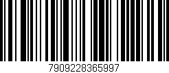 Código de barras (EAN, GTIN, SKU, ISBN): '7909228365997'