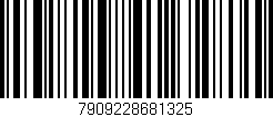Código de barras (EAN, GTIN, SKU, ISBN): '7909228681325'