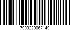 Código de barras (EAN, GTIN, SKU, ISBN): '7909228867149'
