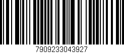 Código de barras (EAN, GTIN, SKU, ISBN): '7909233043927'