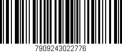 Código de barras (EAN, GTIN, SKU, ISBN): '7909243022776'