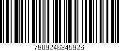 Código de barras (EAN, GTIN, SKU, ISBN): '7909246345926'