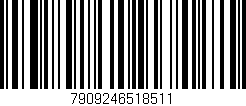 Código de barras (EAN, GTIN, SKU, ISBN): '7909246518511'