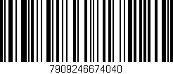 Código de barras (EAN, GTIN, SKU, ISBN): '7909246674040'
