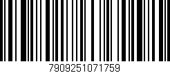Código de barras (EAN, GTIN, SKU, ISBN): '7909251071759'