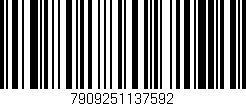Código de barras (EAN, GTIN, SKU, ISBN): '7909251137592'