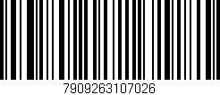 Código de barras (EAN, GTIN, SKU, ISBN): '7909263107026'
