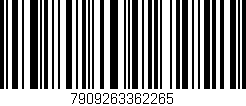 Código de barras (EAN, GTIN, SKU, ISBN): '7909263362265'