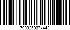 Código de barras (EAN, GTIN, SKU, ISBN): '7909263674443'