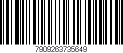 Código de barras (EAN, GTIN, SKU, ISBN): '7909263735649'