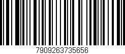 Código de barras (EAN, GTIN, SKU, ISBN): '7909263735656'