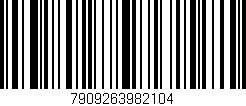 Código de barras (EAN, GTIN, SKU, ISBN): '7909263982104'
