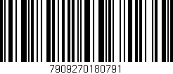 Código de barras (EAN, GTIN, SKU, ISBN): '7909270180791'
