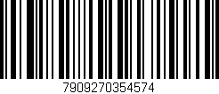 Código de barras (EAN, GTIN, SKU, ISBN): '7909270354574'