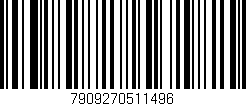 Código de barras (EAN, GTIN, SKU, ISBN): '7909270511496'