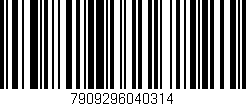 Código de barras (EAN, GTIN, SKU, ISBN): '7909296040314'