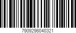 Código de barras (EAN, GTIN, SKU, ISBN): '7909296040321'