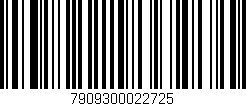 Código de barras (EAN, GTIN, SKU, ISBN): '7909300022725'
