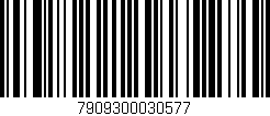 Código de barras (EAN, GTIN, SKU, ISBN): '7909300030577'