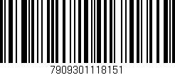 Código de barras (EAN, GTIN, SKU, ISBN): '7909301118151'