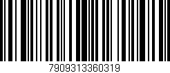 Código de barras (EAN, GTIN, SKU, ISBN): '7909313360319'