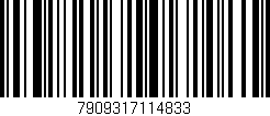 Código de barras (EAN, GTIN, SKU, ISBN): '7909317114833'