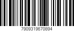 Código de barras (EAN, GTIN, SKU, ISBN): '7909319670894'