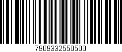 Código de barras (EAN, GTIN, SKU, ISBN): '7909332550500'