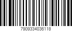 Código de barras (EAN, GTIN, SKU, ISBN): '7909334036118'