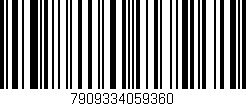 Código de barras (EAN, GTIN, SKU, ISBN): '7909334059360'